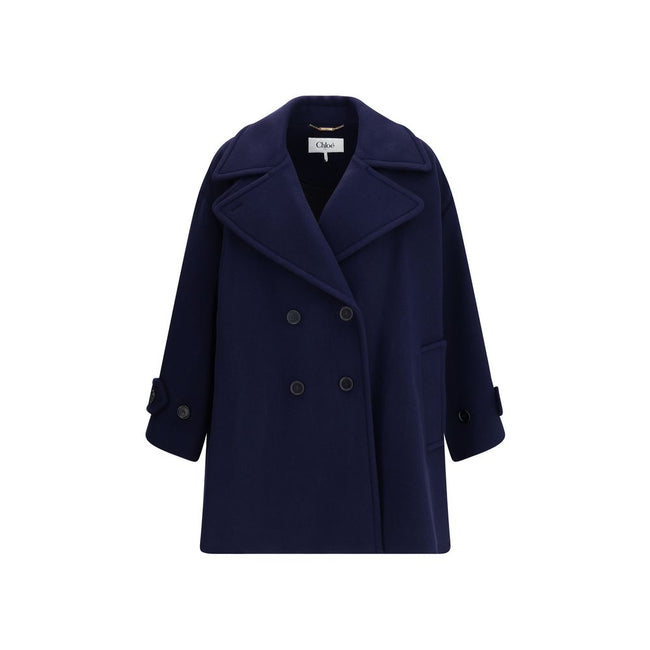 Chloé Oversized double breasted wool Coat Chloé