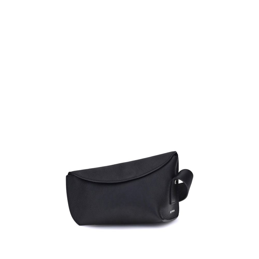 Alexander McQueen Black Calf Leather Bos Taurus Shoulder Bag Alexander McQueen