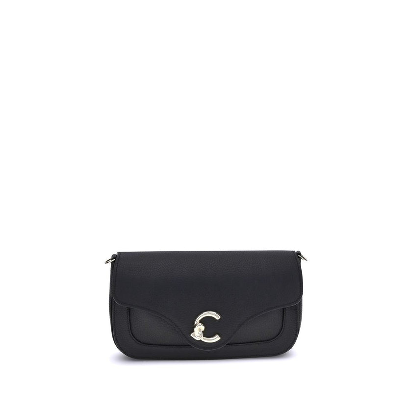 Coccinelle Black Calf Leather Bos Taurus Shoulder Bag Coccinelle