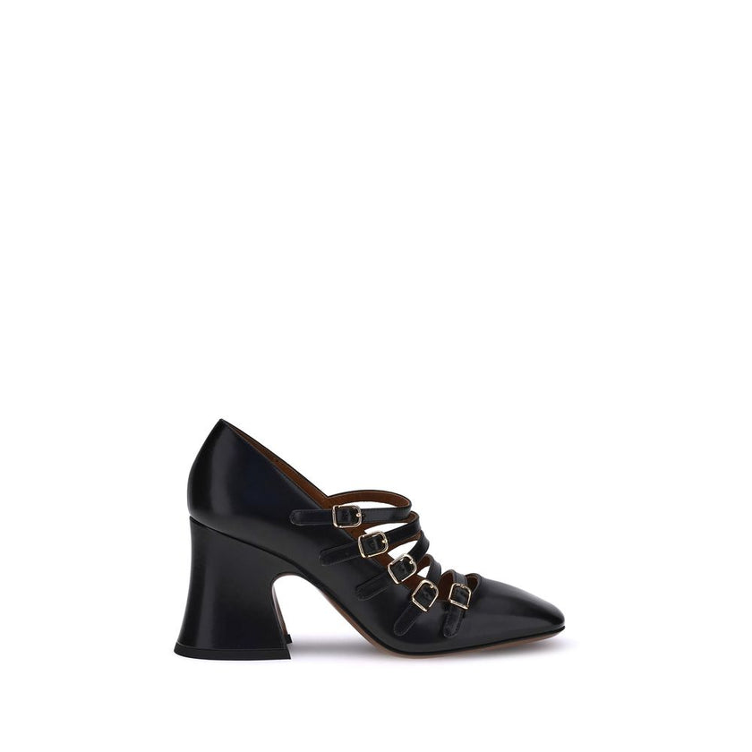 Chloé Black Calf Leather Bos Taurus High Heel Pumps Chloé