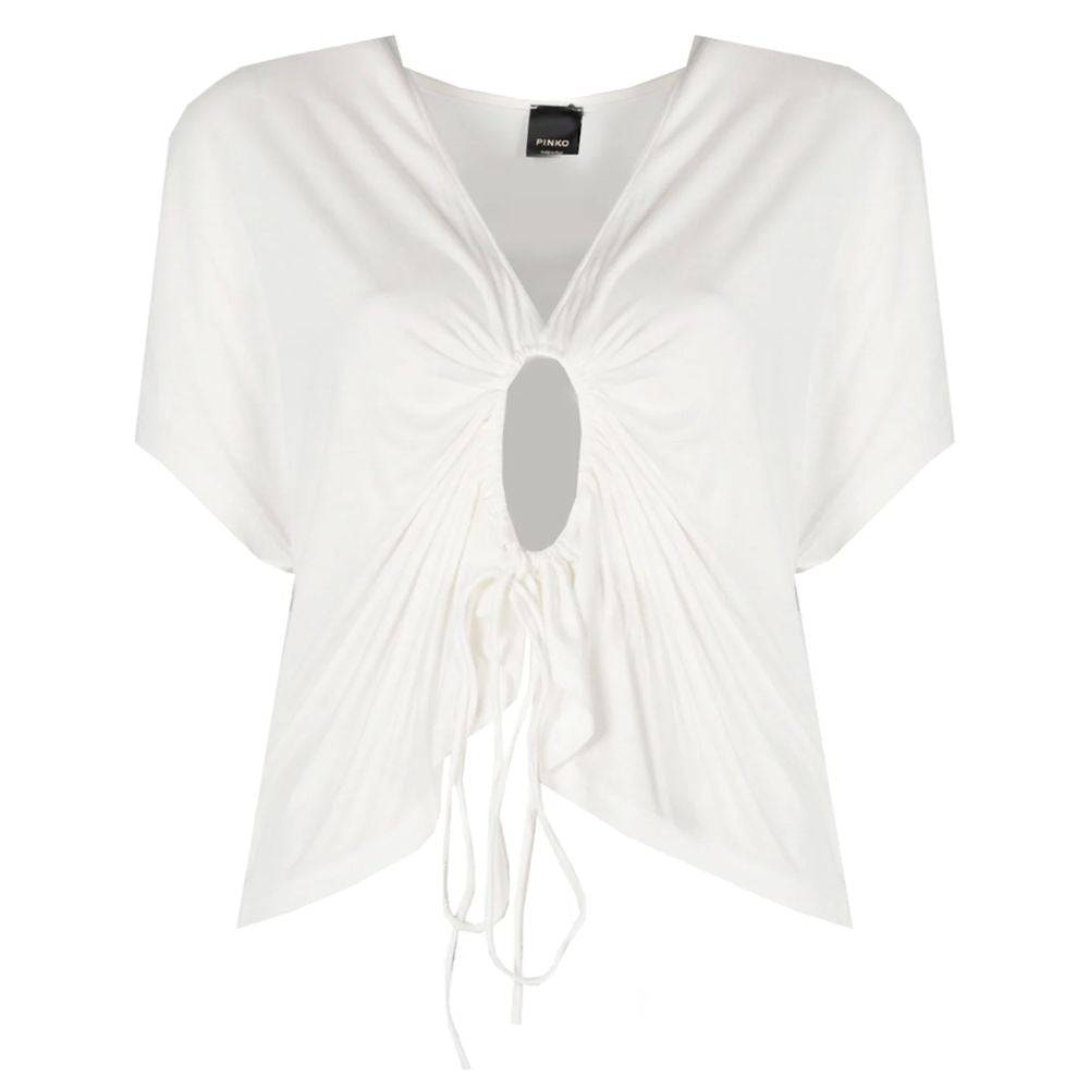 PINKO White Viscose Women Top PINKO