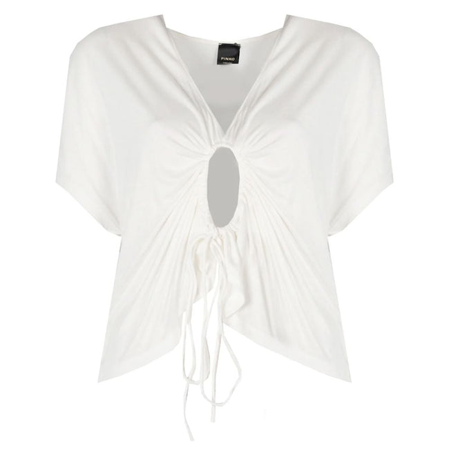 PINKO White Viscose Women Top PINKO