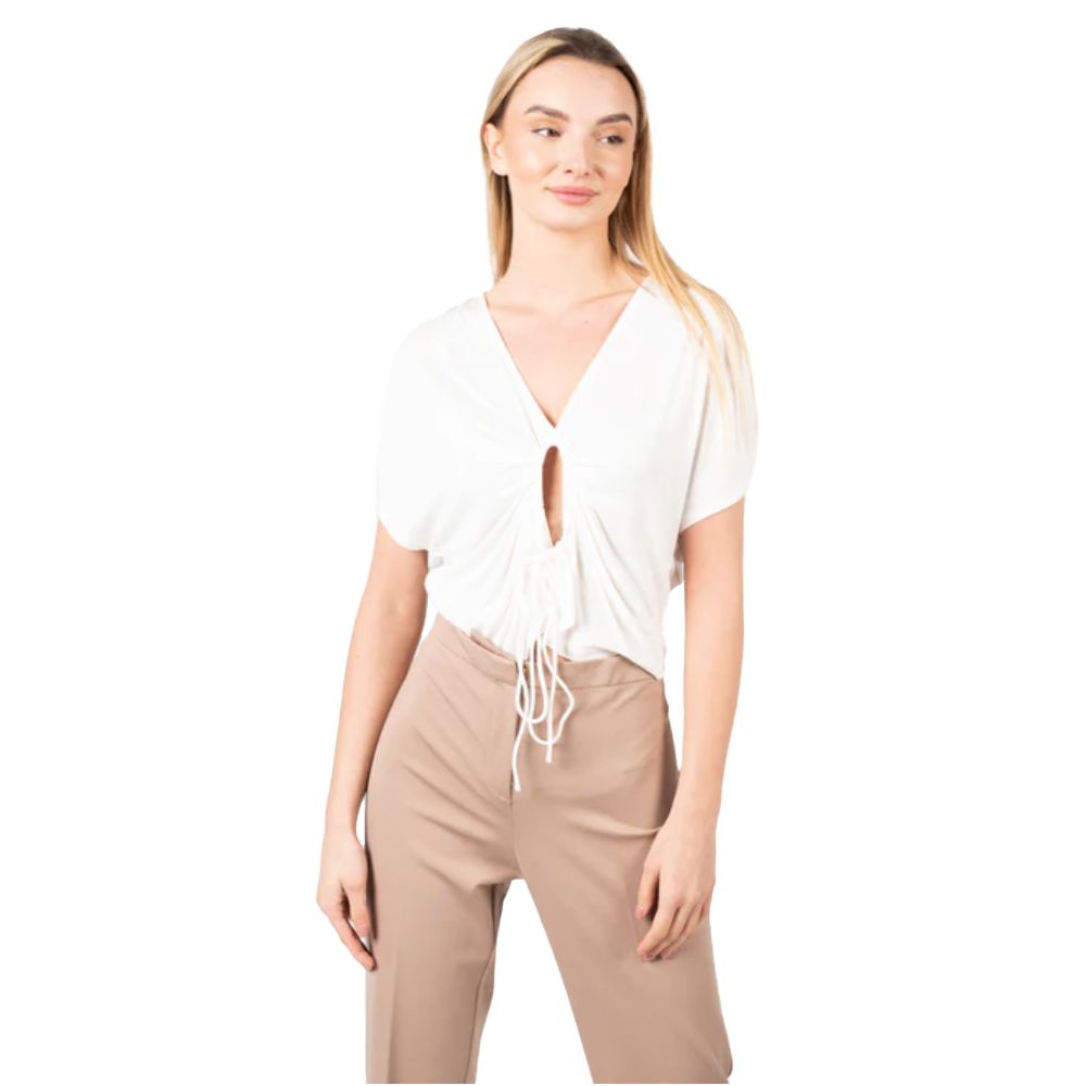 PINKO White Viscose Women Top PINKO