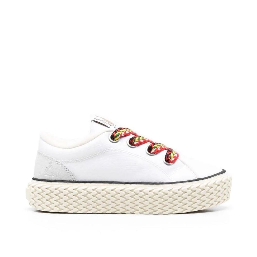 Lanvin Cotton Lace-Up Sneakers Lanvin