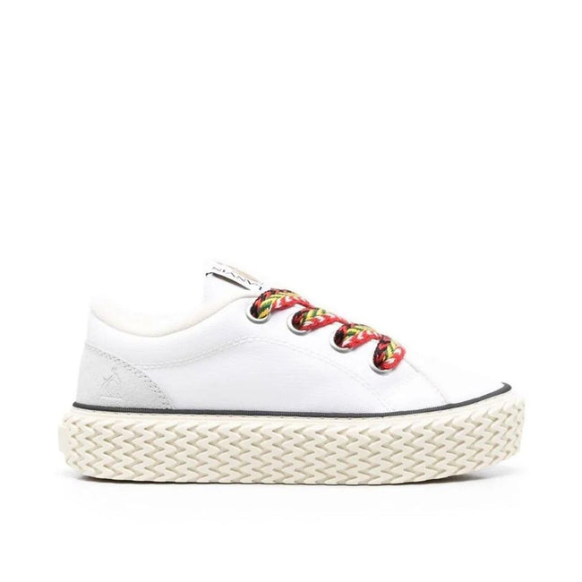Lanvin Cotton Lace-Up Sneakers Lanvin