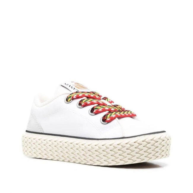 Lanvin Cotton Lace-Up Sneakers Lanvin