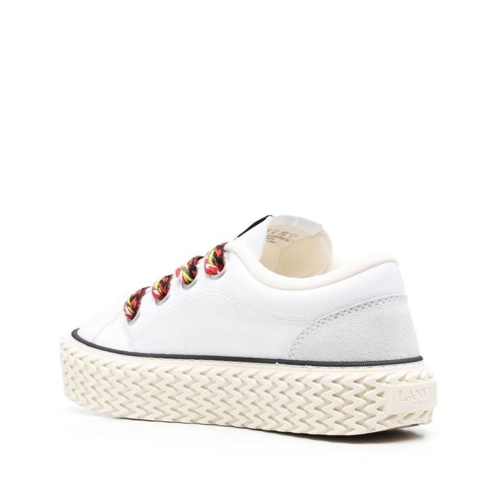 Lanvin Cotton Lace-Up Sneakers Lanvin