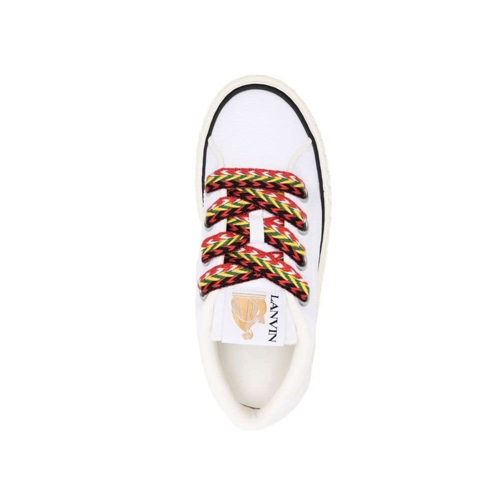 Lanvin Cotton Lace-Up Sneakers Lanvin