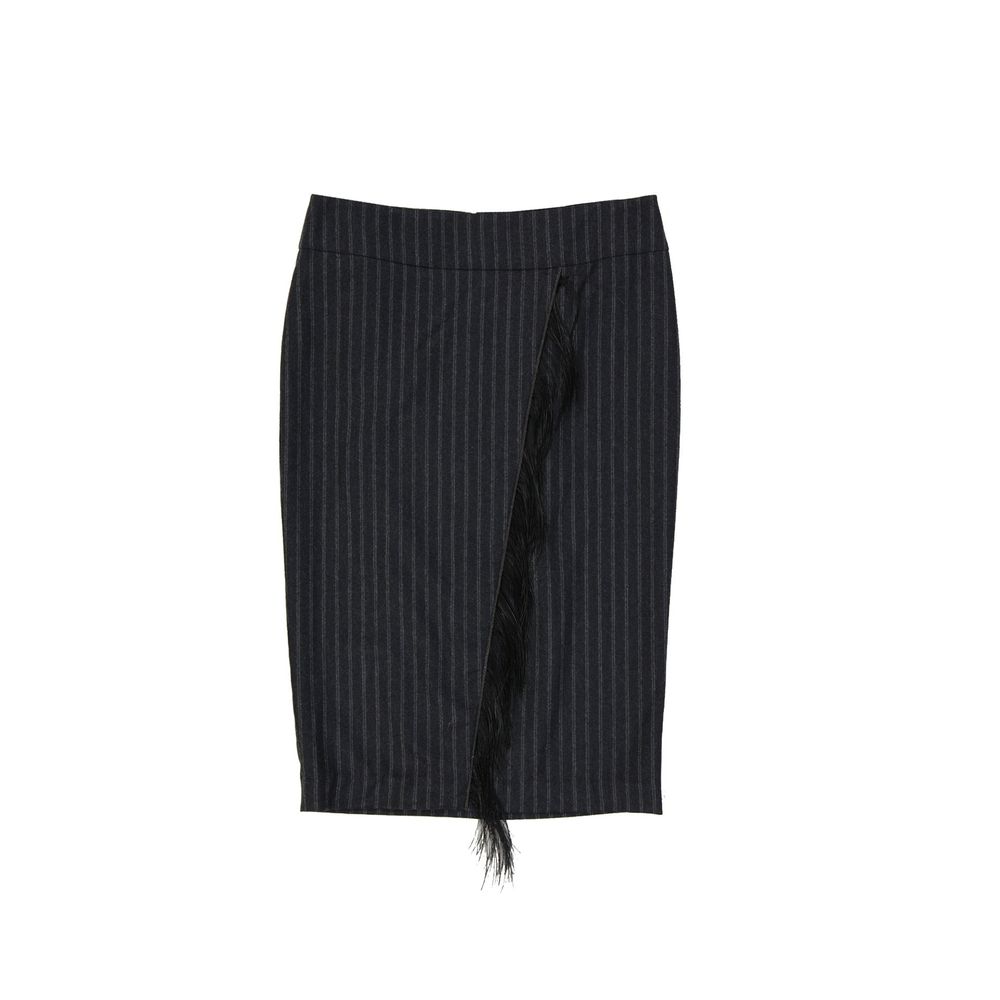 Brunello Cucinelli Wool Striped Skirt Brunello Cucinelli