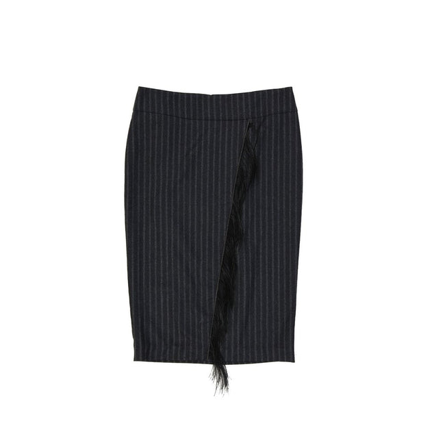 Brunello Cucinelli Wool Striped Skirt Brunello Cucinelli