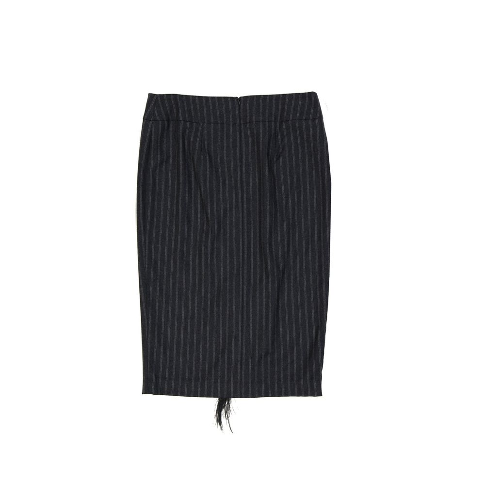 Brunello Cucinelli Wool Striped Skirt Brunello Cucinelli