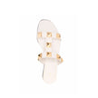 Valentino Garavani Roman Stud Leather Flat Sandals Valentino Garavani