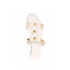 Valentino Garavani Roman Stud Leather Flat Sandals Valentino Garavani