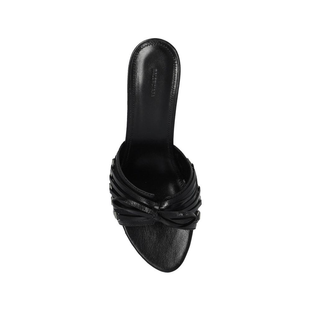 Balenciaga Cagole 70 Leather Sandals Balenciaga