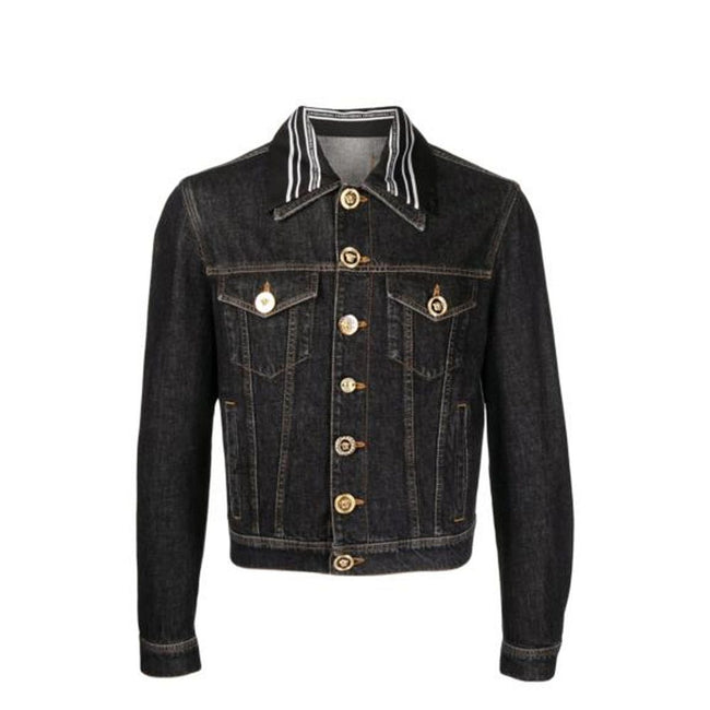 Versace Medusa Motif Denim Jacket Versace