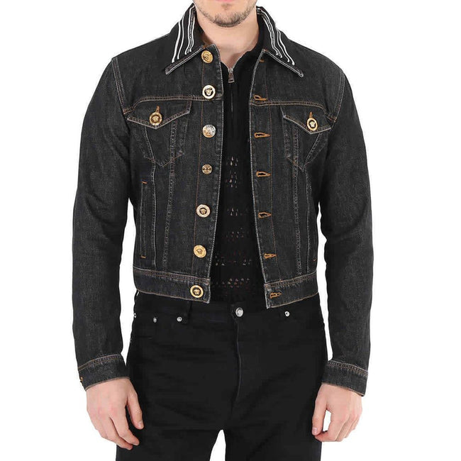 Versace Medusa Motif Denim Jacket Versace