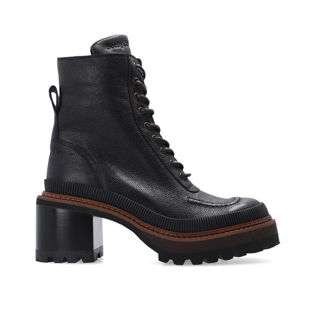 See By Chloé Mahalia Leather Lace-Up Boots See By Chloé