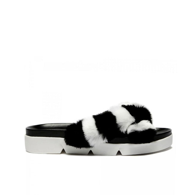 Stuart Weitzman Fur Slippers Stuart Weitzman