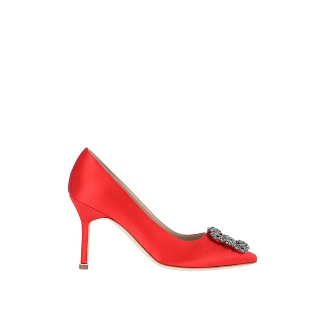 Manolo Blahnik Hangisi 090 Satin Pumps Manolo Blahnik