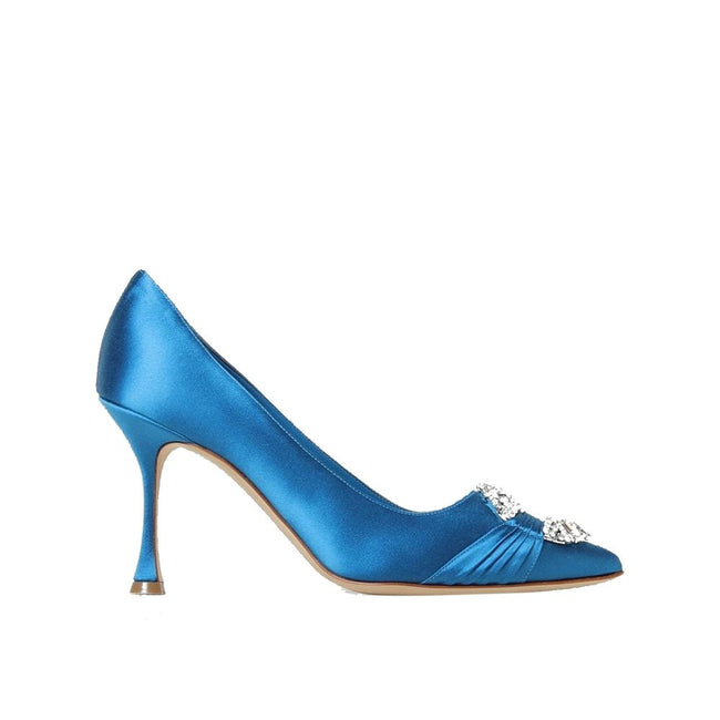 Manolo Blahnik Maida 090 Satin Pumps Manolo Blahnik
