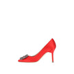 Manolo Blahnik Hangisi 090 Satin Pumps Manolo Blahnik