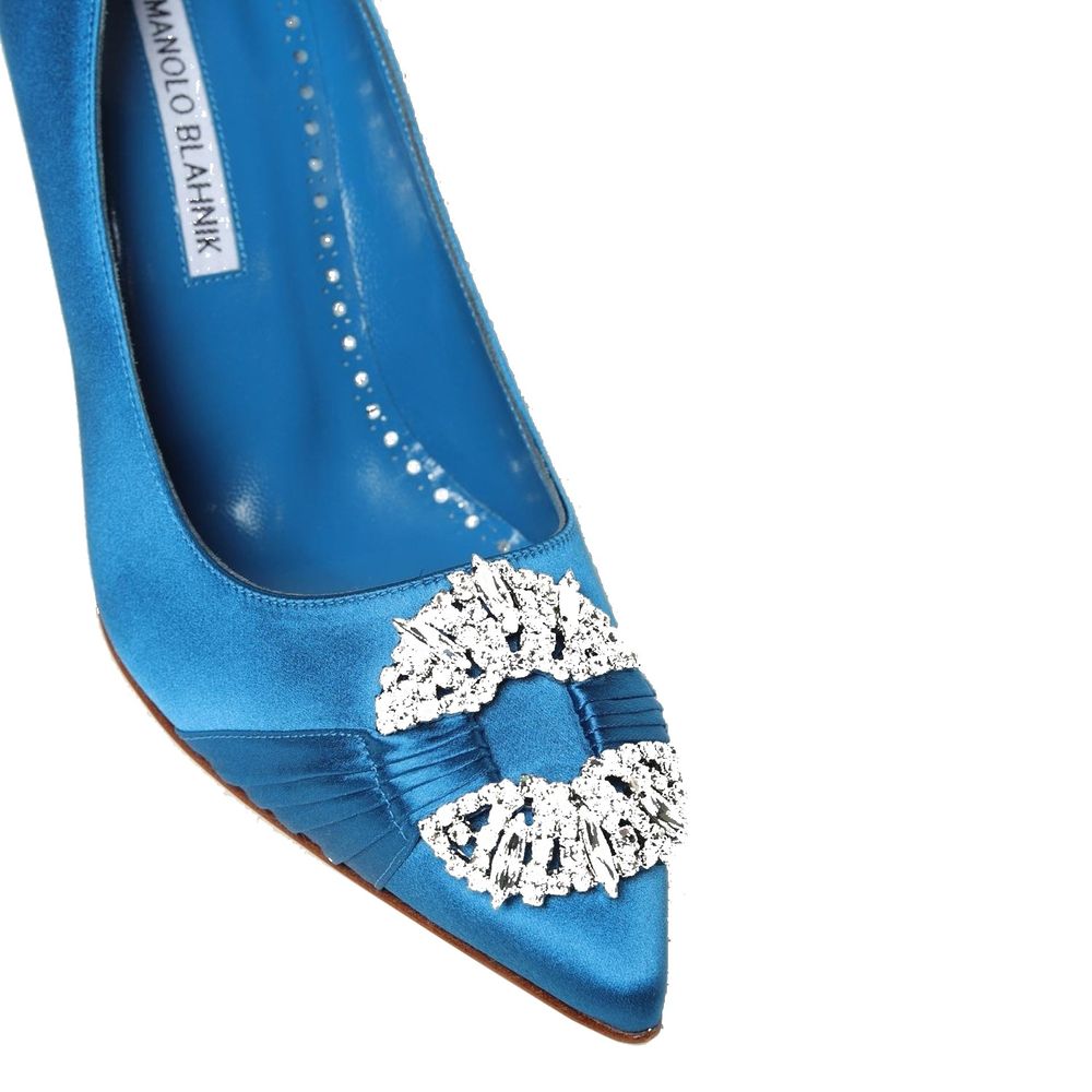 Manolo Blahnik Maida 090 Satin Pumps Manolo Blahnik