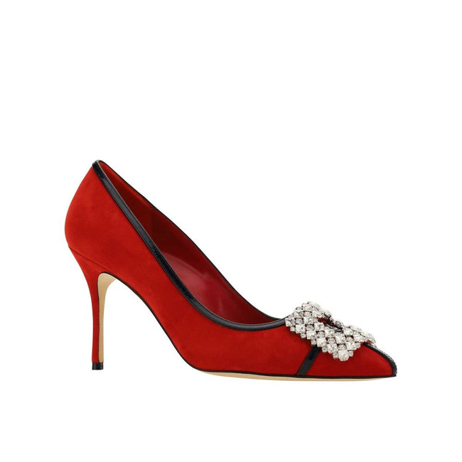 Manolo Blahnik Tuberian 90 Suede Pumps Manolo Blahnik
