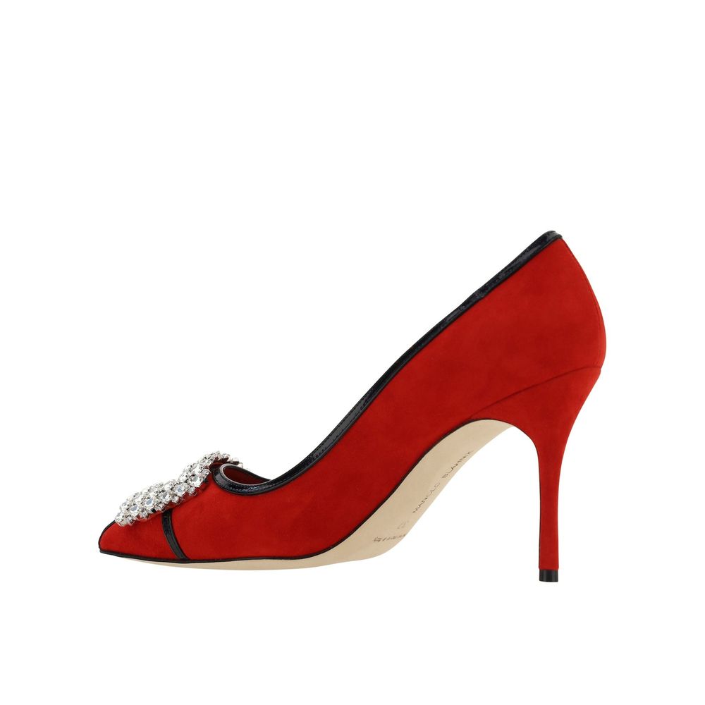 Manolo Blahnik Tuberian 90 Suede Pumps Manolo Blahnik