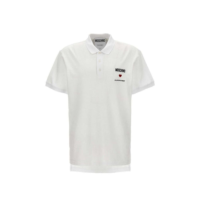 Moschino Couture In Love We Trust Cotton Polo Moschino Couture