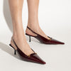 Saint Laurent 'Carine' Leather Slingback Pumps Saint Laurent
