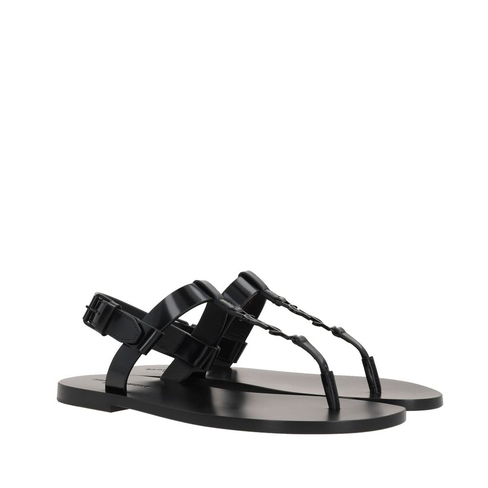 Saint Laurent Cassandre 05 Flat Sandals Saint Laurent