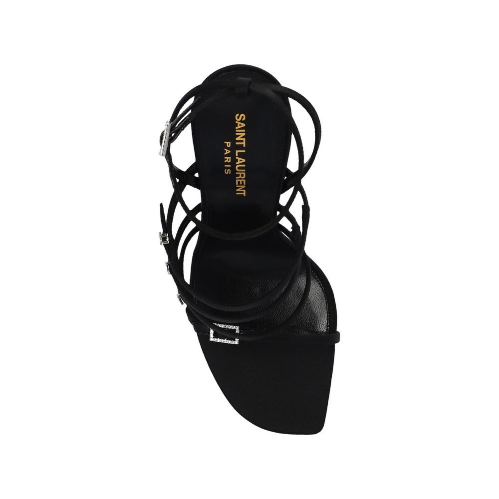 Saint Laurent Jerry Satin Sandals Saint Laurent