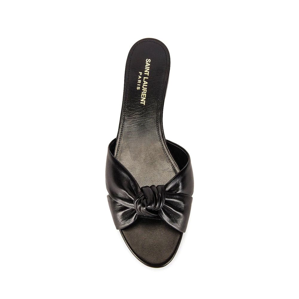 Saint Laurent Leather Slides Saint Laurent