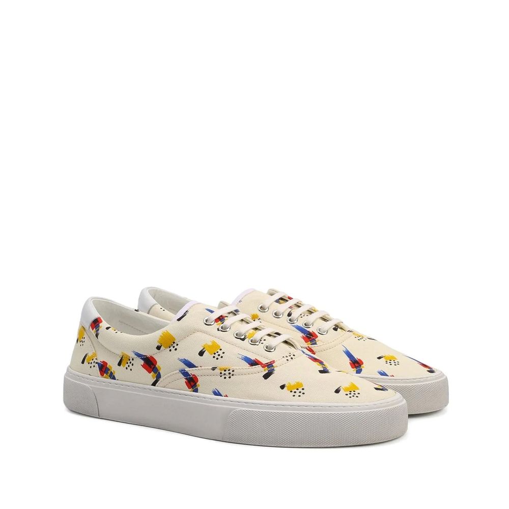 Saint Laurent Printed Canvas Sneakers Saint Laurent