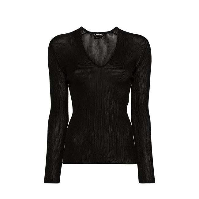 Tom Ford Sheer Fine-Ribbed Top Tom Ford