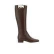 Valentino Garavani Leather Logo Boots Valentino Garavani