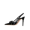 Valentino Garavani Rockstud Leather Slingback Pumps Valentino Garavani