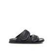 Valentino Garavani Toile Iconographe Flat Sandals Valentino Garavani