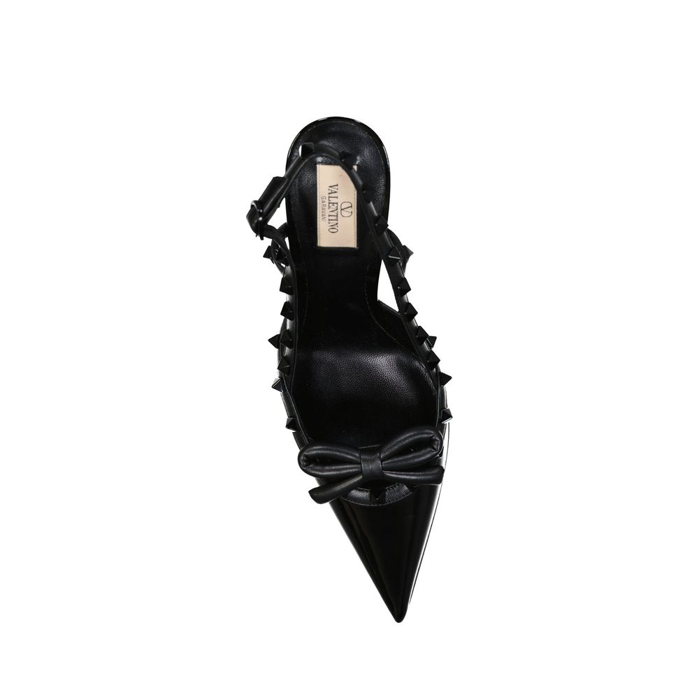 Valentino Garavani Rockstud Leather Slingback Pumps Valentino Garavani