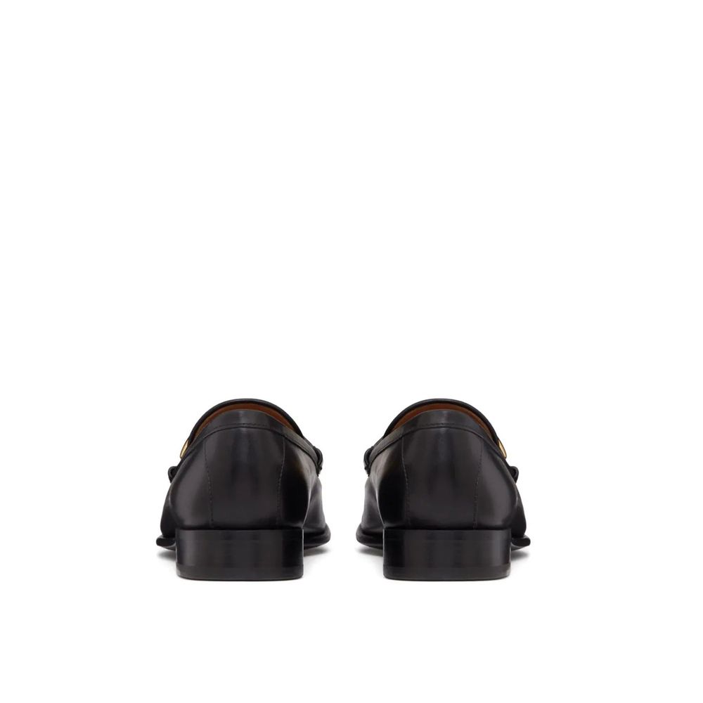 Valentino Garavani V-Logo Moon Leather Loafers Valentino Garavani
