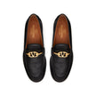 Valentino Garavani V-Logo Moon Leather Loafers Valentino Garavani