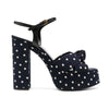 Saint Laurent Bianca Polka-Dot Sandals Saint Laurent
