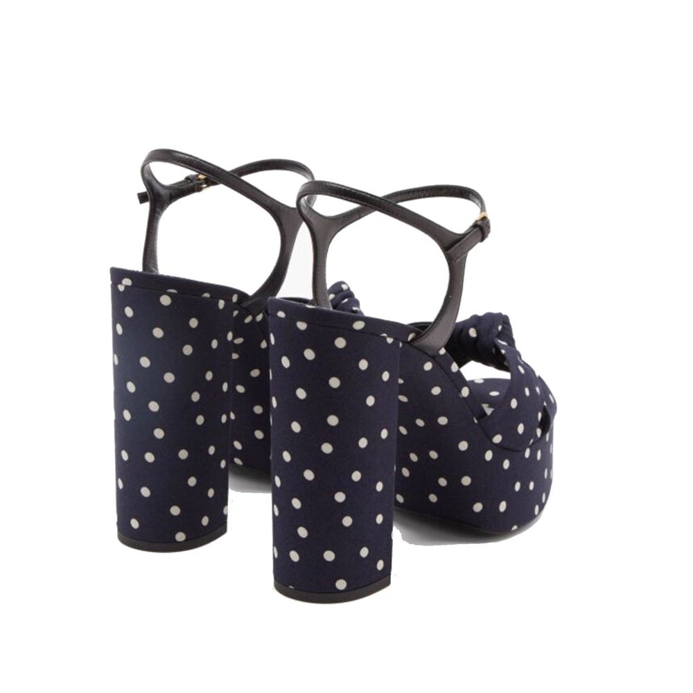 Saint Laurent Bianca Polka-Dot Sandals Saint Laurent