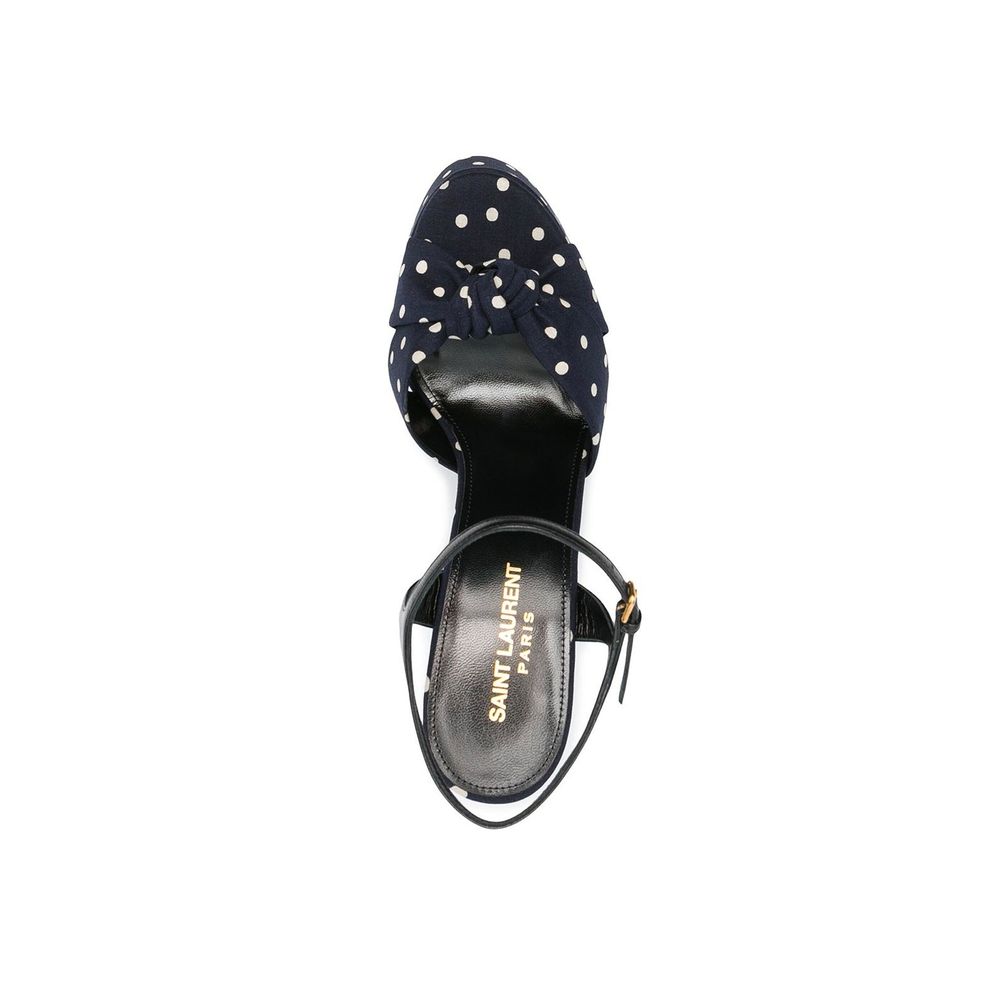 Saint Laurent Bianca Polka-Dot Sandals Saint Laurent