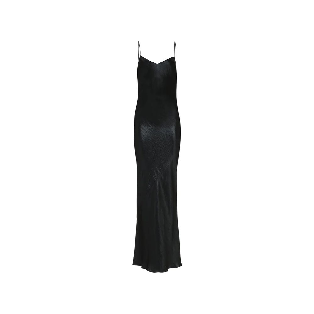 Saint Laurent Satin Long Dress Saint Laurent