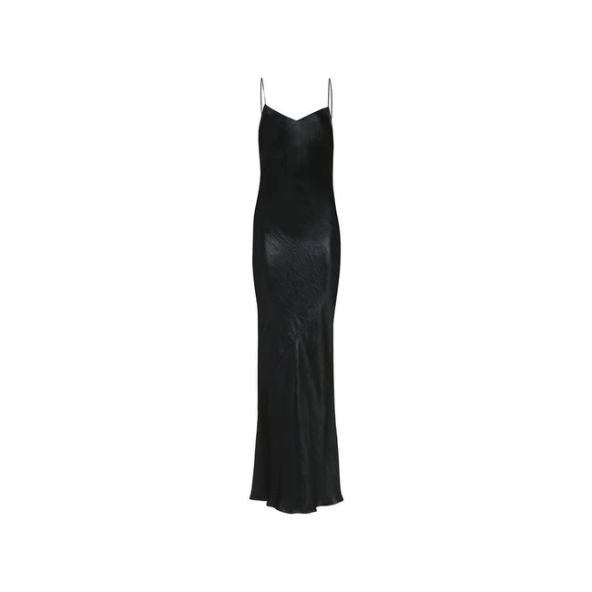 Saint Laurent Satin Long Dress Saint Laurent