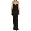 Saint Laurent Satin Long Dress Saint Laurent