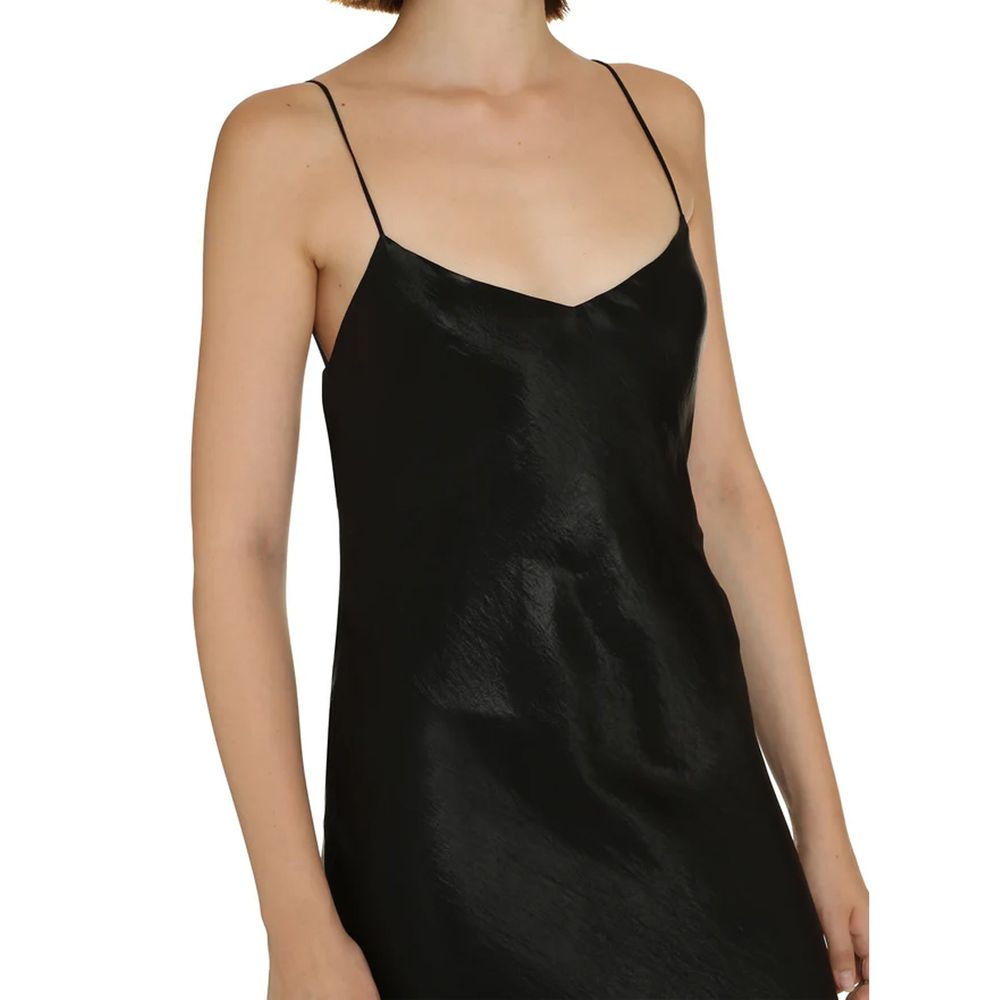 Saint Laurent Satin Long Dress Saint Laurent