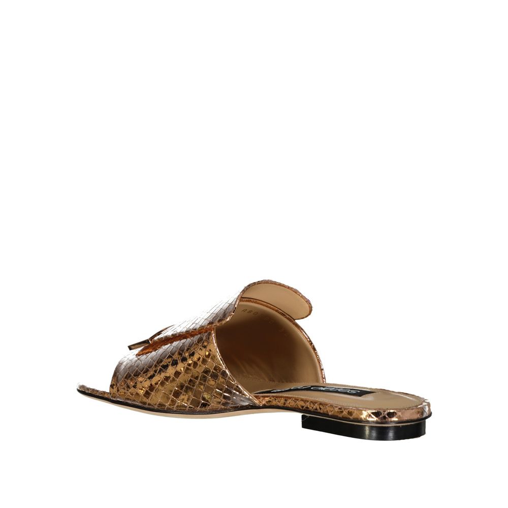 Sergio Rossi Leather Flat Sandals Sergio Rossi