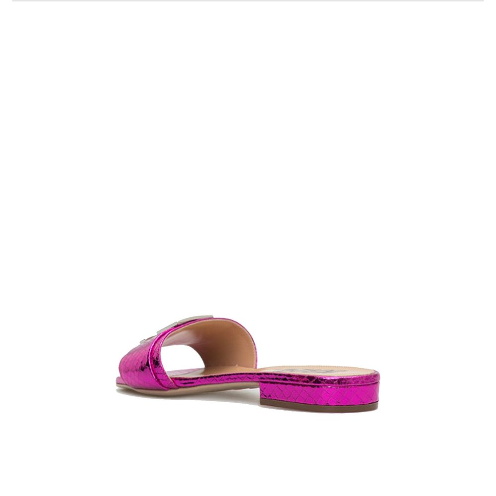 Sergio Rossi Leather Flat Sandals Sergio Rossi